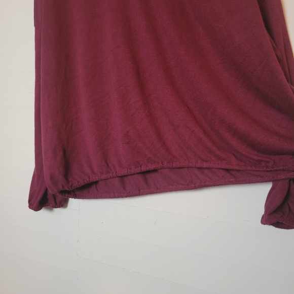 Lane Bryant | Long-Sleeved Burgundy Top - Picture 6 of 8